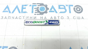 Эмблема надпись ECOBOOST 4wd двери багажника Ford Escape MK3 13-19