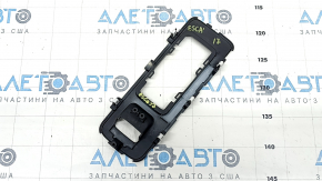 Накладка на шифтер КПП Ford Escape MK3 17-19 черная