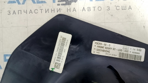 Накладка порога передняя правая Jeep Cherokee KL 16-22 черная с хромом, царапины, потерта