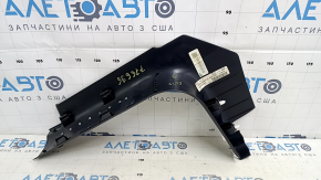 Накладка порога передняя левая Jeep Cherokee KL 16-22 черная с хромом, царапины, потерта