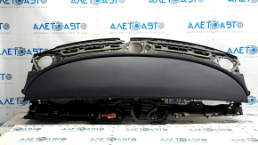 Торпедо передняя панель без AIRBAG Tesla Model 3 18- кожа черная, треснута