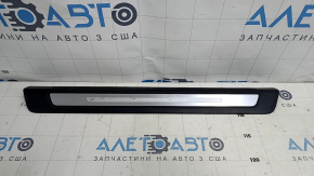 Prag exterior fata dreapta Audi Q5 80A 18-24 negru cu crom, zgarieturi