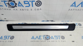 Prag exterior fata stanga Audi Q5 80A 18-24 negru cu crom, zgarieturi