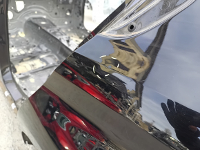Четверть крыло задняя левая BMW 3 G20 19-26 на кузове, черная, вмятинка, тычка