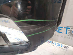 Бампер передний голый верхняя часть Honda CRV 15-16 рест черный NH731P, царапины, сломаны крепление
