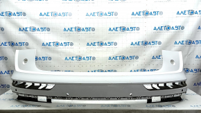 Partea superioară a barei de protecție spate goală Audi Q5 80A 18-20 pentru senzori de parcare, alb, cu suport