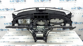 Торпедо передняя панель с AIRBAG Jeep Grand Cherokee WK2 14-22 черная, с накладками
