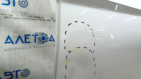Дверь голая задняя левая Audi Q5 80A 18-24 белый LY9C, примятости, тычка
