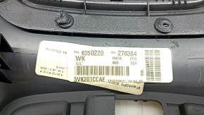 Накладка центральной консоли с подстаканниками Jeep Grand Cherokee WK2 17-22 серебро, царапины, полез хром
