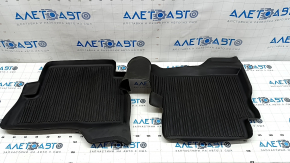 Комплект ковриков салона резина Ford Escape MK3 18-19 черная, царапины