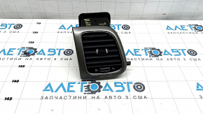 Deflector de conducte de aer bord stânga Jeep Grand Cherokee WK2 14-17 cu ornamente argintii, fisuri în suport, suport rupt