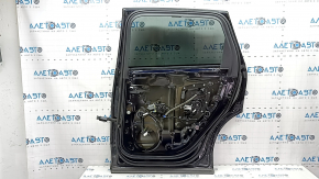 Дверь в сборе задняя правая Audi Q7 16-26 алюминий, keyless, доводчик, тонировка, под шторку, синий LC5M