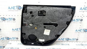 Carton pentru portiera spate stanga Audi Q7 16-19 piele maro, insert lemn, BOSE, cap, zgarieturi