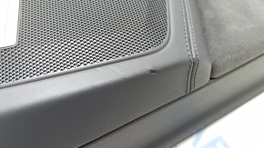 Carton pentru portiera spate stanga Audi Q7 16-19 piele maro, insert lemn, BOSE, cap, zgarieturi