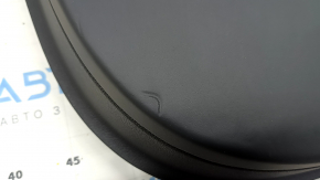 Garnitura portiera fata stanga Audi Q7 16-19 negru, jos piele neagra, cotiera piele maro, inserare Alcantara neagra, Bose, sub perdea cu maner si suprapunere neagra lucioasa, zgarieturi, zgarieturi