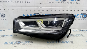Фара передняя левая в сборе Audi Q5 80A 18-20 LED, песок, царапины, тычки