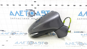 Зеркало боковое правое в сборе Lexus ES300h ES350 13-15 14 пинов, BSM, подсветка, поворотник, графит, песок, царапины