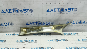 Накладка передней стойки правая Audi Q7 16-26 Bose серая алькантара, царапины, под химчистку