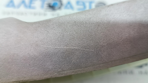 Curea de ornamente stâlp central dreapta Audi Q7 16-23 gri alcantara, curatabila uscata