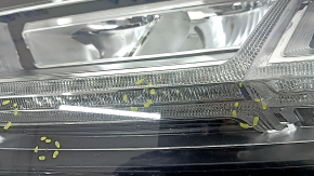Фара передняя левая в сборе Audi Q7 16-19 LED, потрескан лак
