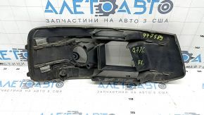 Решетка переднего бампера левая Audi Q7 16-19 хром под парктроник и радар с накладкой, тычки
