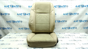 Lexus ES300h ES350 13-18 tapiterie scaun pasager bej, perforat, incalzire, piele striata, aschii oxidate, pentru curatare chimica