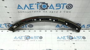 Накладка арки крыла задняя левая Audi Q7 16-19 на кузове под R18-R20, синяя, надломано крепление, примята