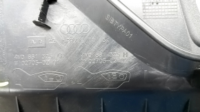Накладка боковая водительского сидения левая Audi Q7 16-19 черная, под массаж, надломано крепление