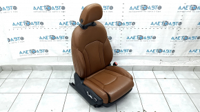 Пассажирское сидение Audi Q7 16-19 c airbag, кожа коричневая, подогрев, вентиляция, массаж, электро, под чистку, царапины, примято