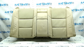 Задний ряд сидений 2 ряд верхняя часть Lexus ES300h ES350 13-14 без airbag, кожа бежевая, перфорация, с подлокотником, примята кожа, под химчистку