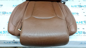 Scaun sofer Audi Q7 16-19 fara airbag, piele maro, incalzire, ventilatie, cu zgarieturi,