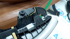 Scaun sofer Audi Q7 16-19 fara airbag, piele maro, incalzire, ventilatie, cu zgarieturi,