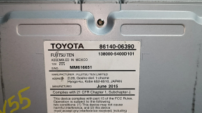 Дисплей радио дисковод проигрыватель Toyota Camry v55 15-15 usa царапина