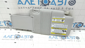 Козырек левый Subaru Forester 17-18 SJ серый под камеру, без крючка, с подсветкой, под химчистку