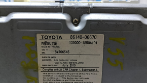 Дисплей радио дисковод проигрыватель Toyota Camry v55 15-17 usa царапины, сломано крепление