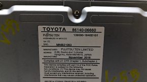 Дисплей радио дисковод проигрыватель Toyota Camry v55 15-17 usa царапины