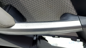 Garnitura portiere fata stanga Subaru Forester 17-18 SJ negru cu material textil gri, cotiera piele gri