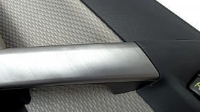 Garnitura portiere fata stanga Subaru Forester 17-18 SJ negru cu material textil gri, cotiera piele gri