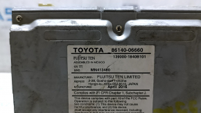 Дисплей радио дисковод проигрыватель Toyota Camry v55 15-17 usa царапины, сломаны крепления