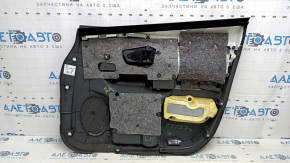 Garnitura portiere fata stanga Toyota Prius V 12-14 gri inchis, insert piele gri inchis, pentru difuzoare JBL, zgarieturi