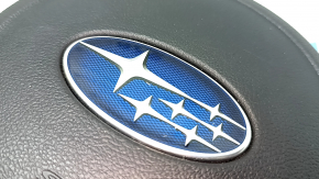 Подушка безопасности airbag в руль водительская Subaru Forester 17-18 SJ черная, царапины, ржавый пирапатрон
