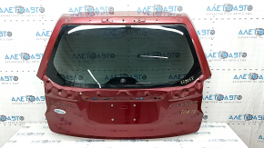 Дверь багажника голая со стеклом Subaru Forester 14-18 SJ под спойлер, тонировка, красный H2Q