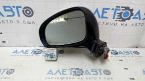 Зеркало боковое левое в сборе Toyota Prius V 12-14 5 пинов, серебро, царапины, тычки, песок