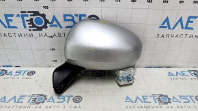 Зеркало боковое левое в сборе Toyota Prius V 12-14 5 пинов, серебро, царапины, тычки, песок