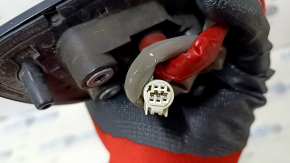 Зеркало боковое левое в сборе Toyota Prius V 12-14 5 пинов, серебро, царапины, тычки, песок