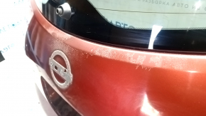 Дверь багажника голая со стеклом Nissan Leaf 13-17 красный NAH, тычка, полез лак