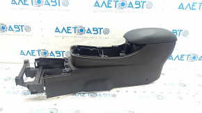 Консоль центральная подлокотник Nissan Leaf 13-17 ткань черная, под химчистку