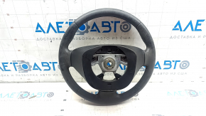 Руль голый Nissan Leaf 13-17 кожа черная с подогревом, царапины, протерт, облез