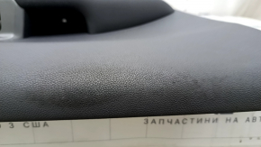 Garnitură portiere față stânga Kia Niro 17-22 negru, Harman Kardon, inserție neagră lucioasă, cotieră din piele, zgârieturi, denivelare din piele