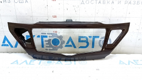 Накладка передней панели под управление дисплеем Nissan Pathfinder 13-20 под дерево